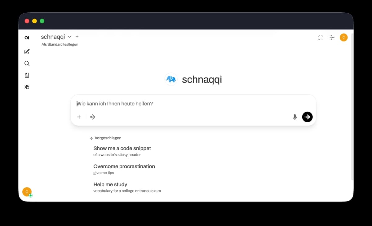 A server rack with glowing LEDs symbolizing local AI infrastructure.