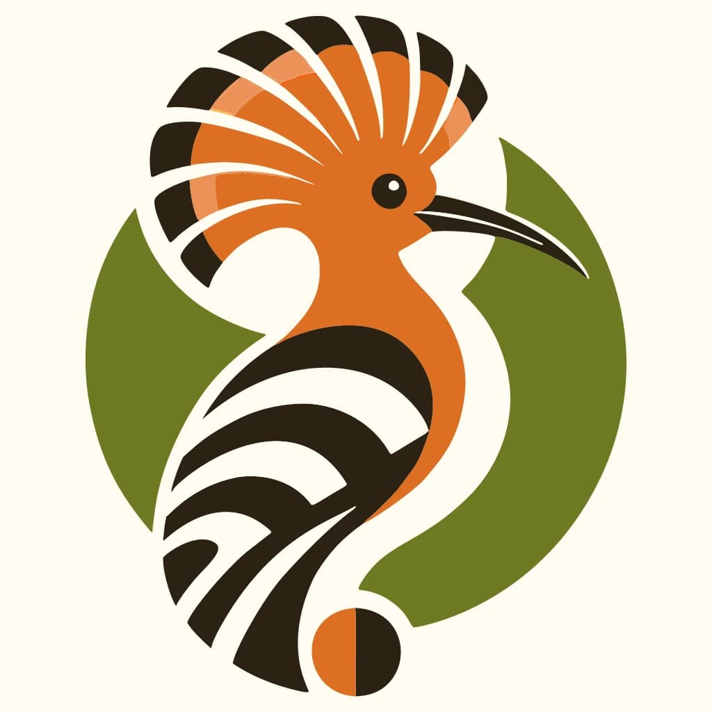 ZilpZalp's logo mark: a hoopoe with its crest raised.